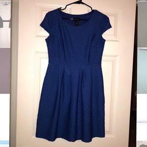 Blue A-Line dress